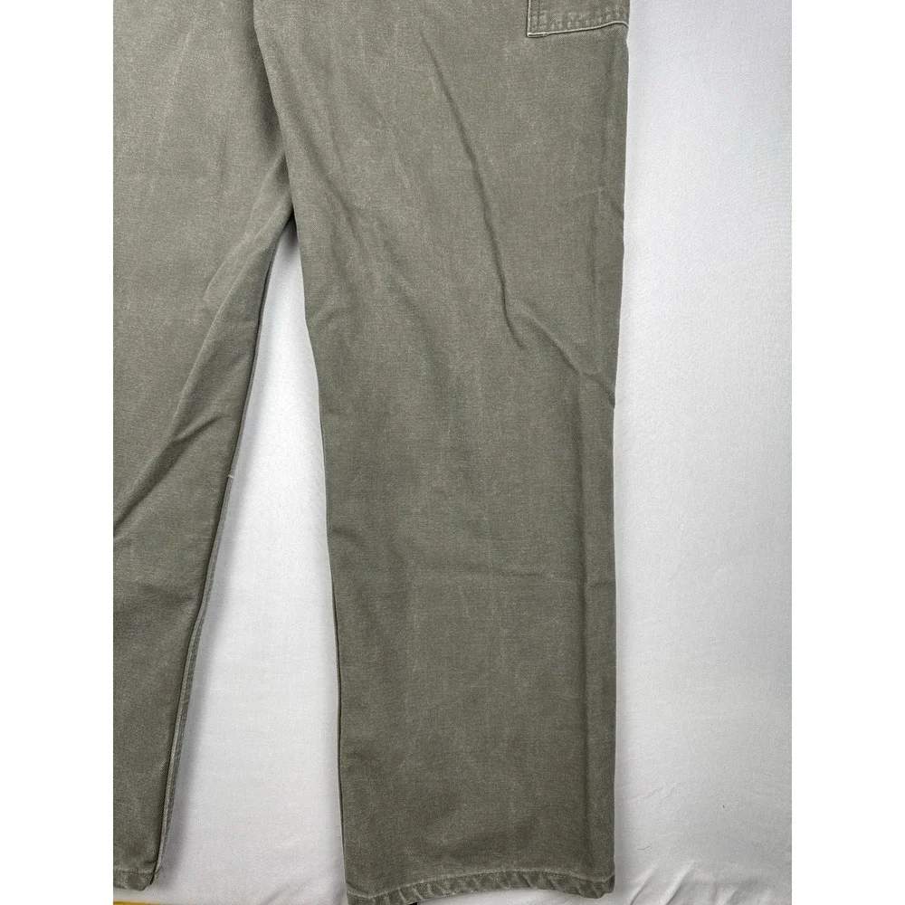 Vintage Carhartt B11 MOS Work Pants 36x36 Moss Green Carpenter Duck Canvas
